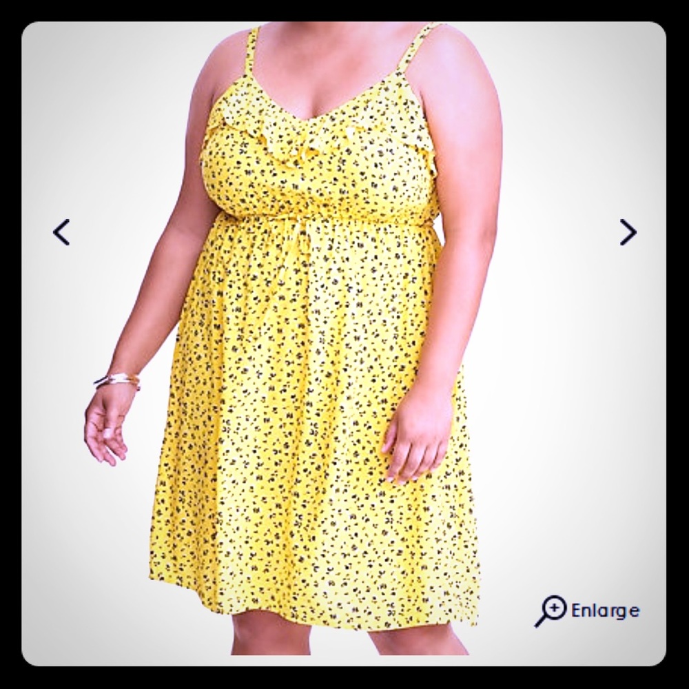 Floral Print Ruffle Challis Tank Dress